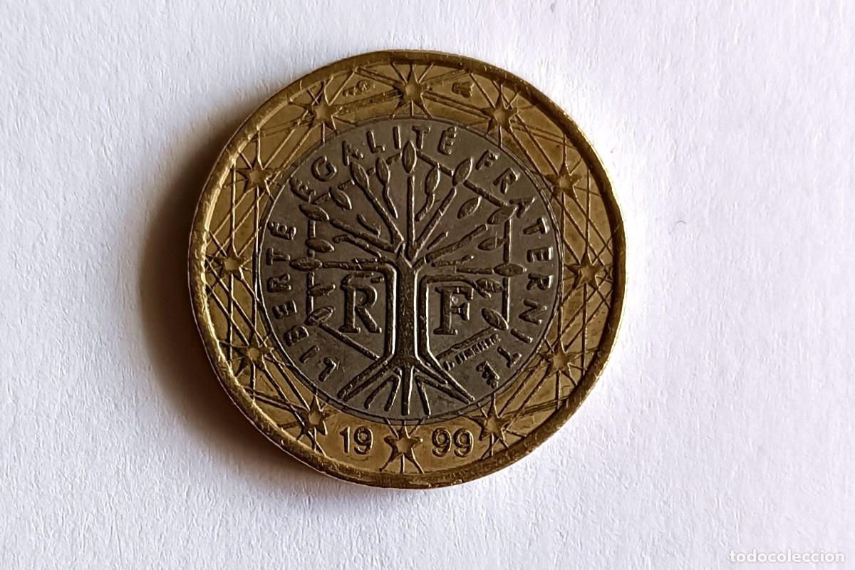 Monedas antiguas de Europa: MONEDA 1 EURO - FRANCIA 1999 - CIRCULADA (2)