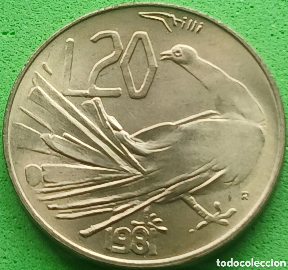 Moedas antigas da Europa: San Marino 20 liras 1981 km#120 Paz