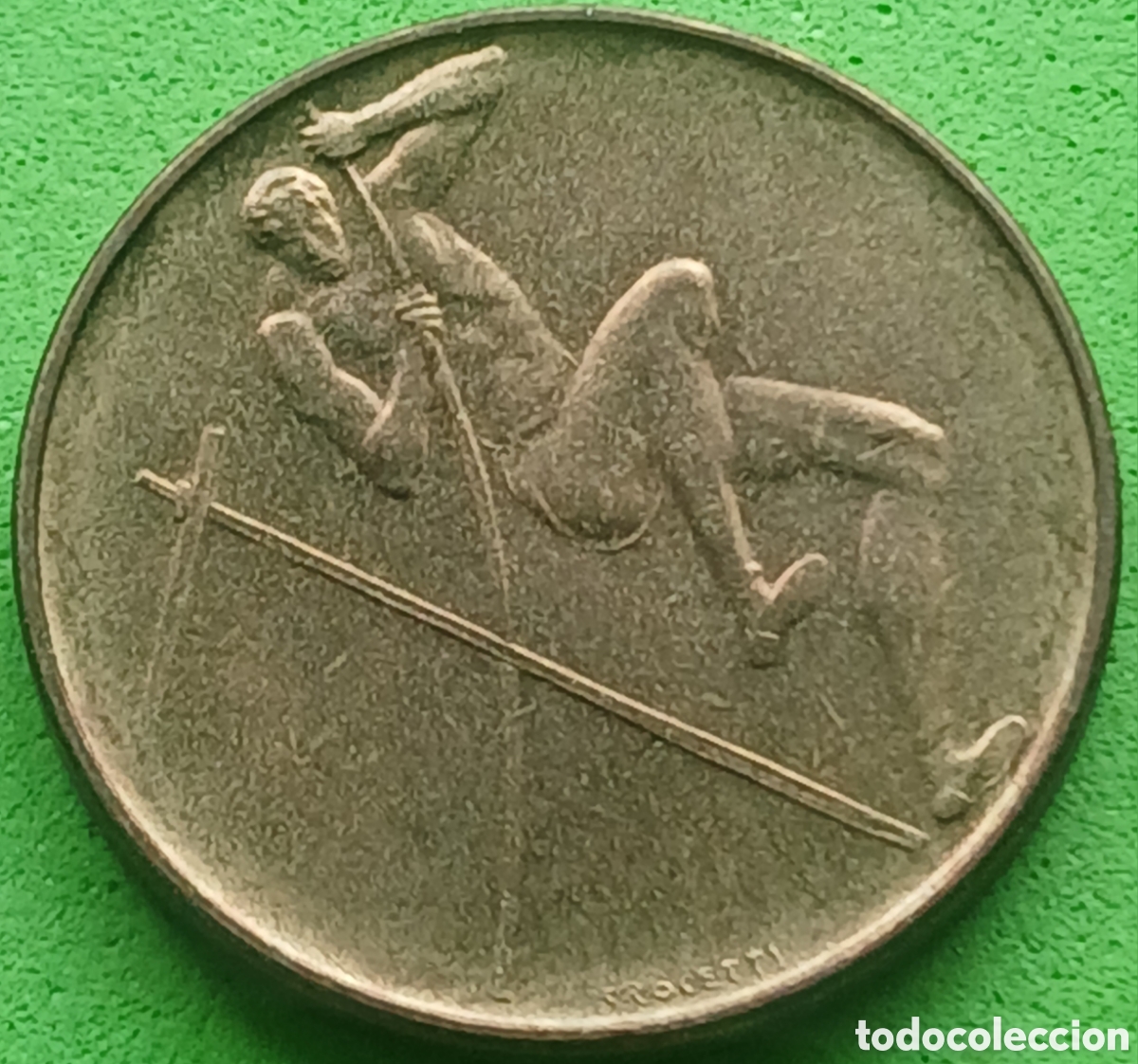 Moedas antigas da Europa: San Marino 20 liras 1980 km#106 XXII Juegos Ol&iacute;mpicos de Verano