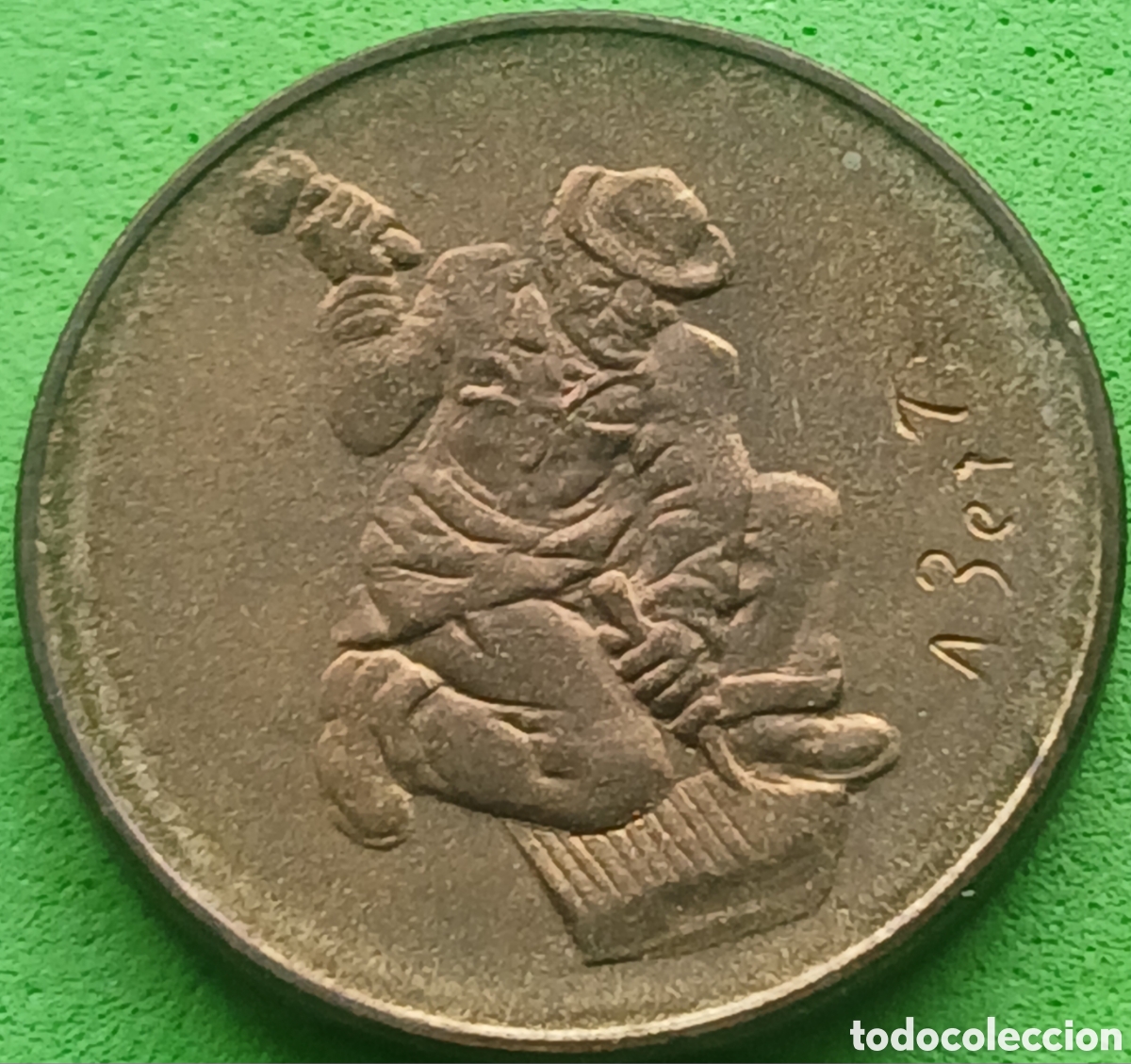 Moedas antigas da Europa: San Marino 20 liras 1978 km#80 El trabajo