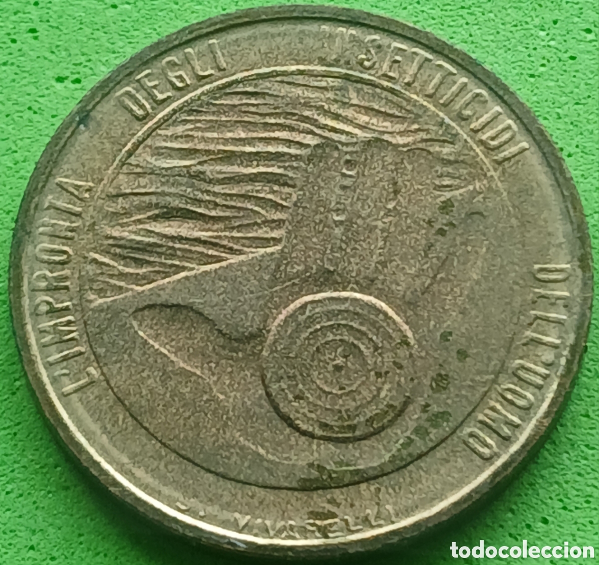 Moedas antigas da Europa: San Marino 20 liras 1977 km#67 Ecolog&iacute;a