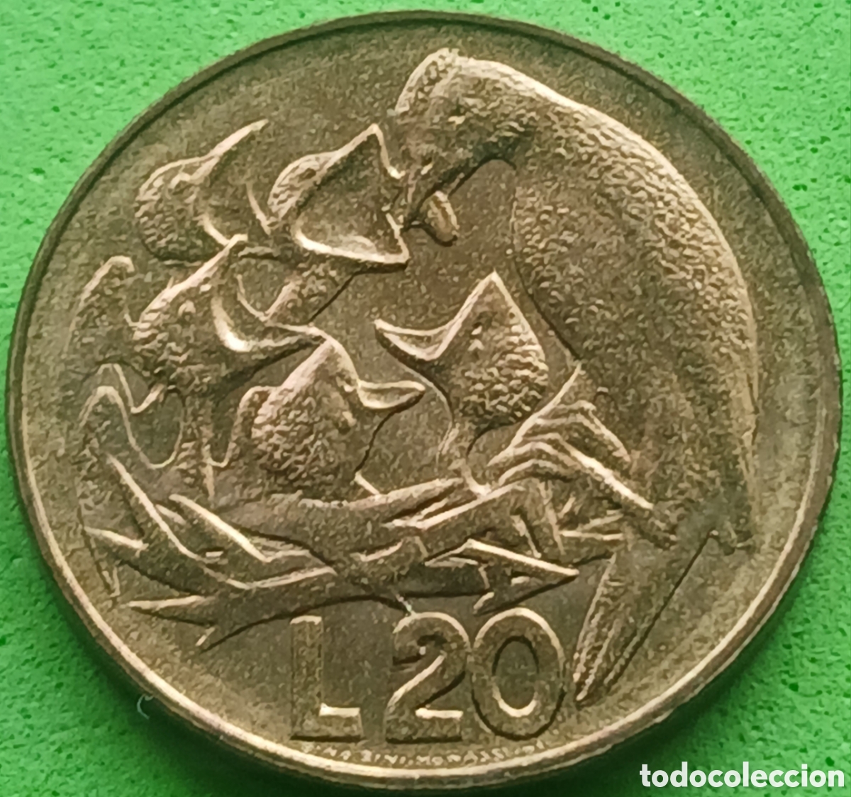 Moedas antigas da Europa: San Marino 20 liras 1975 km#44 Amor universo animal