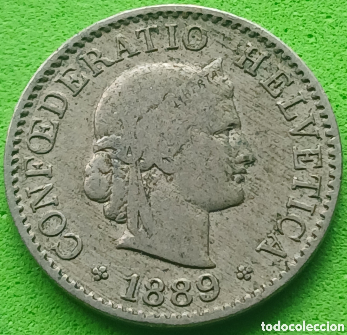 Monedas antiguas de Europa: Suiza 5 c&eacute;ntimos 1889 km#26 ESCASA!!