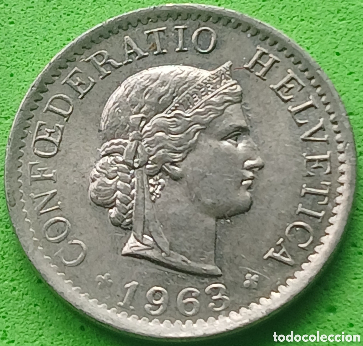 Monedas antiguas de Europa: Suiza 5 c&eacute;ntimos 1963 km#26