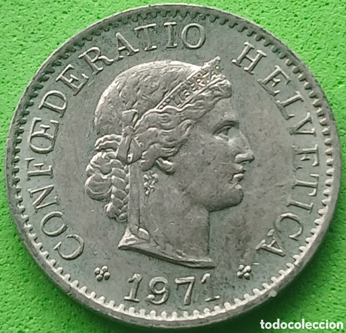 Monedas antiguas de Europa: Suiza 5 c&eacute;ntimos 1971 km#26