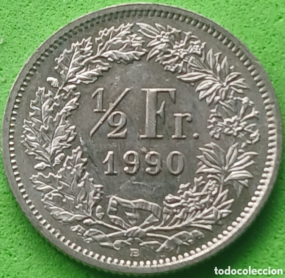 Monedas antiguas de Europa: Suiza &frac12; franco 1990 km#23a