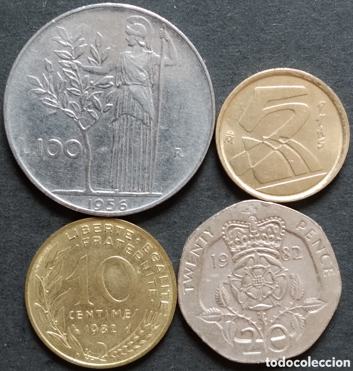 Monedas antiguas de Europa: LOTE MONEDAS N&deg; 0209 - LOTE DE 4 MONEDAS INTERNACIONALES