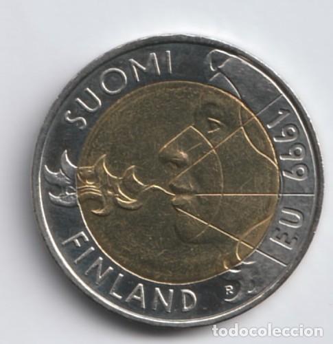 Monedas antiguas de Europa: Finlandia 10 marcos, Presidencia Finlandesa de la UE 1999 KM# 91