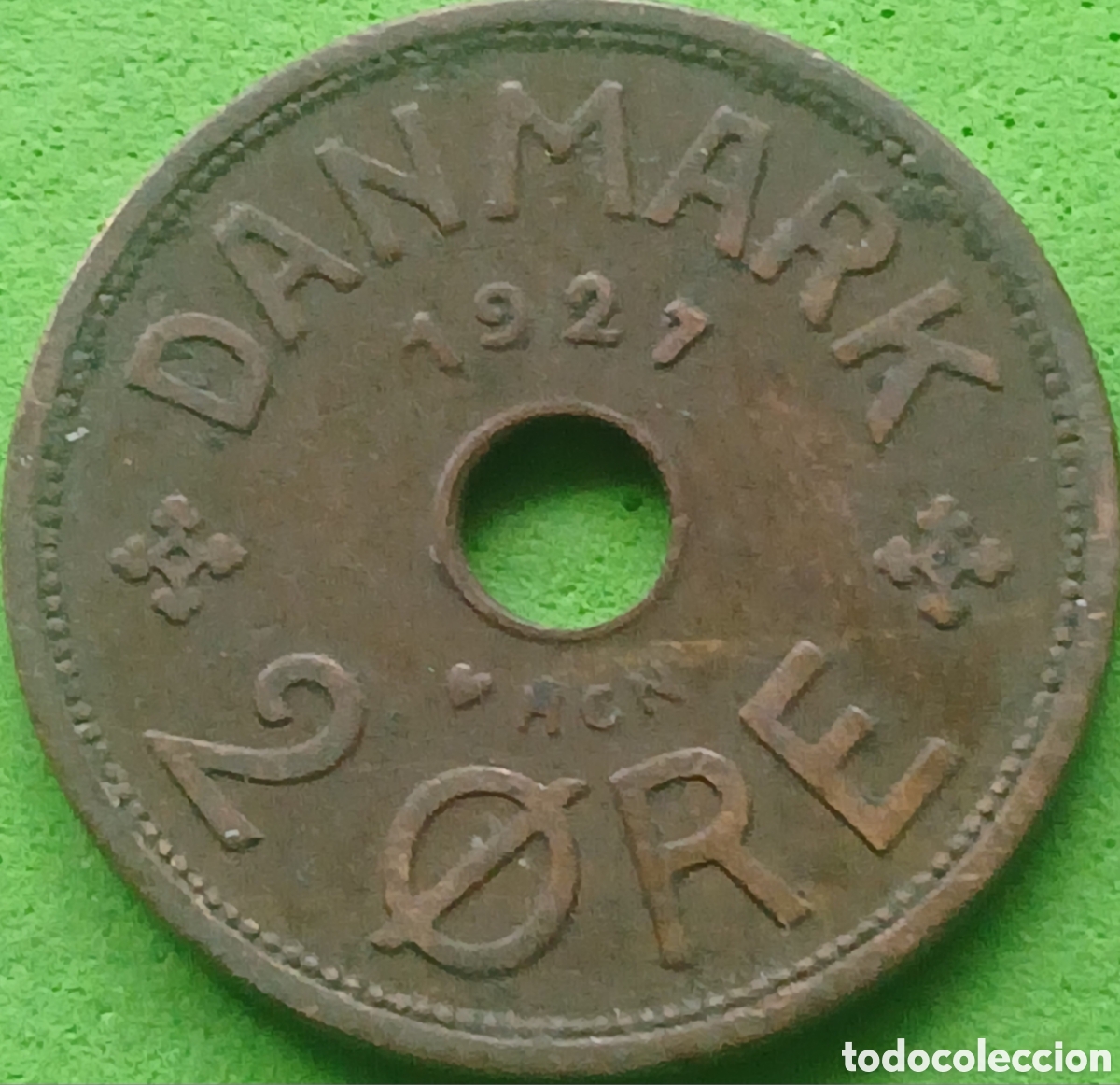 Monedas antiguas de Europa: Dinamarca 2 ore 1927 km#827 HCN