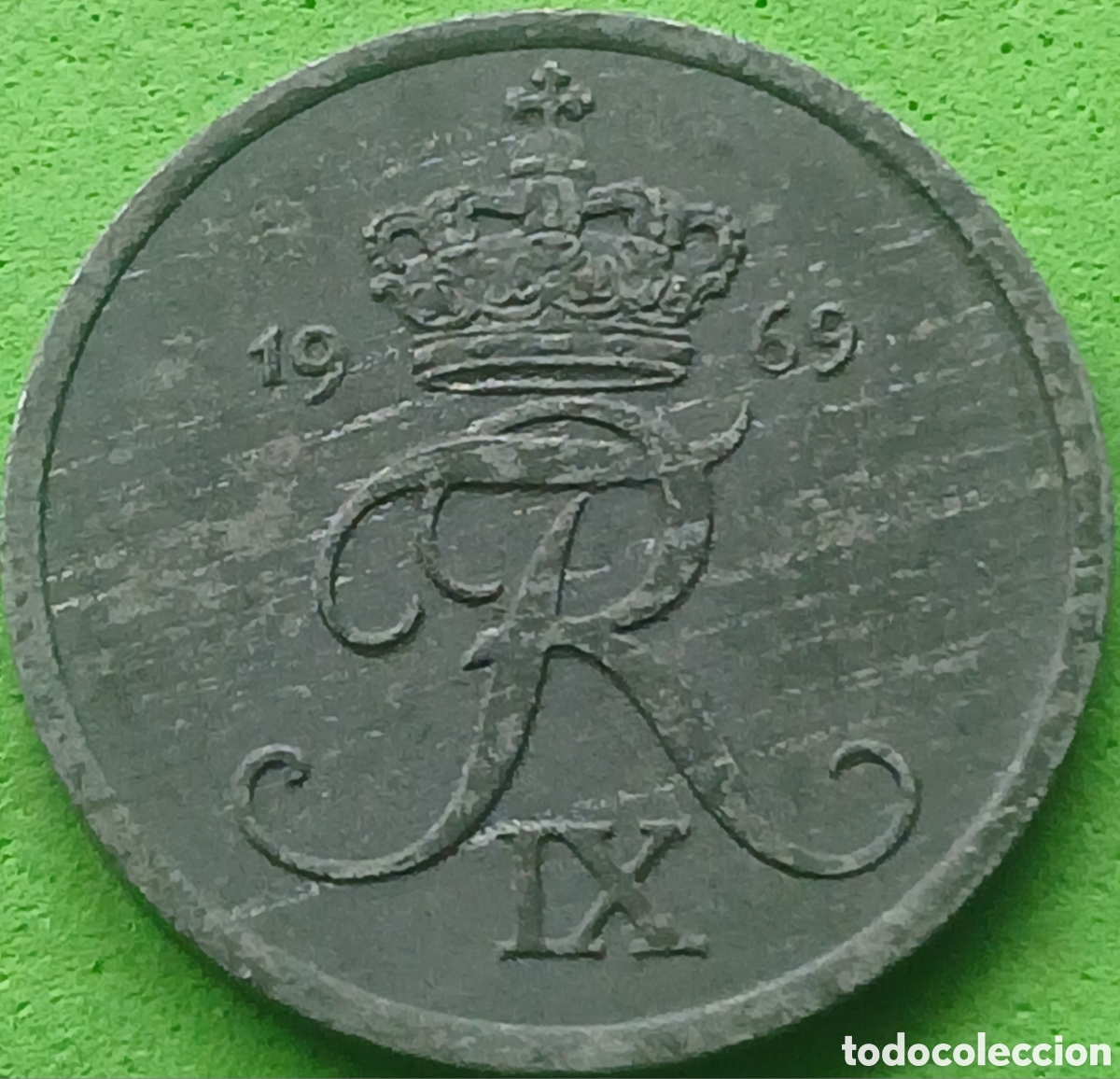 Monedas antiguas de Europa: Dinamarca 2 ore 1969 km#840 - Foto 2