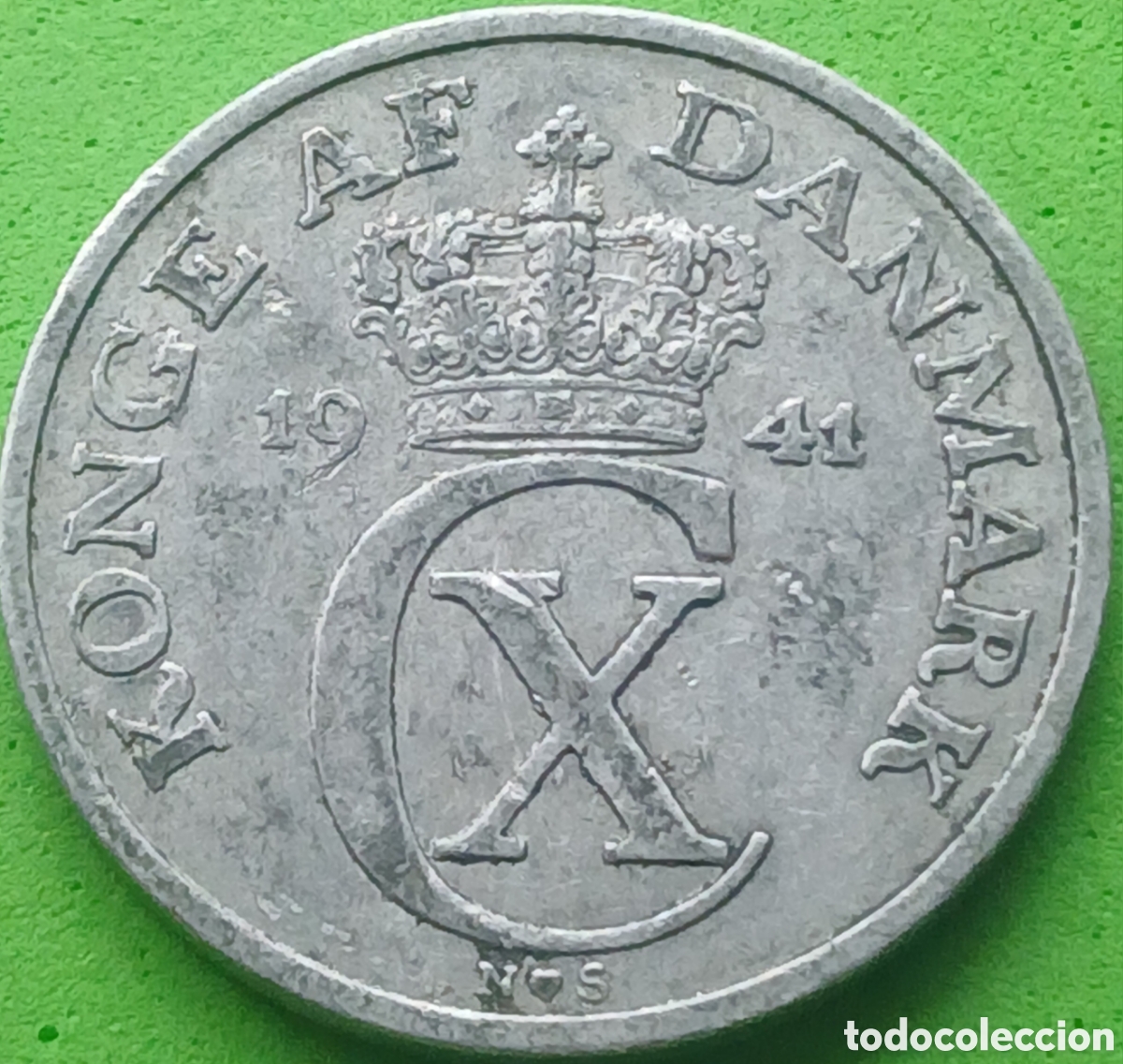 Monedas antiguas de Europa: Dinamarca 5 ore 1941 km#834 - Foto 2