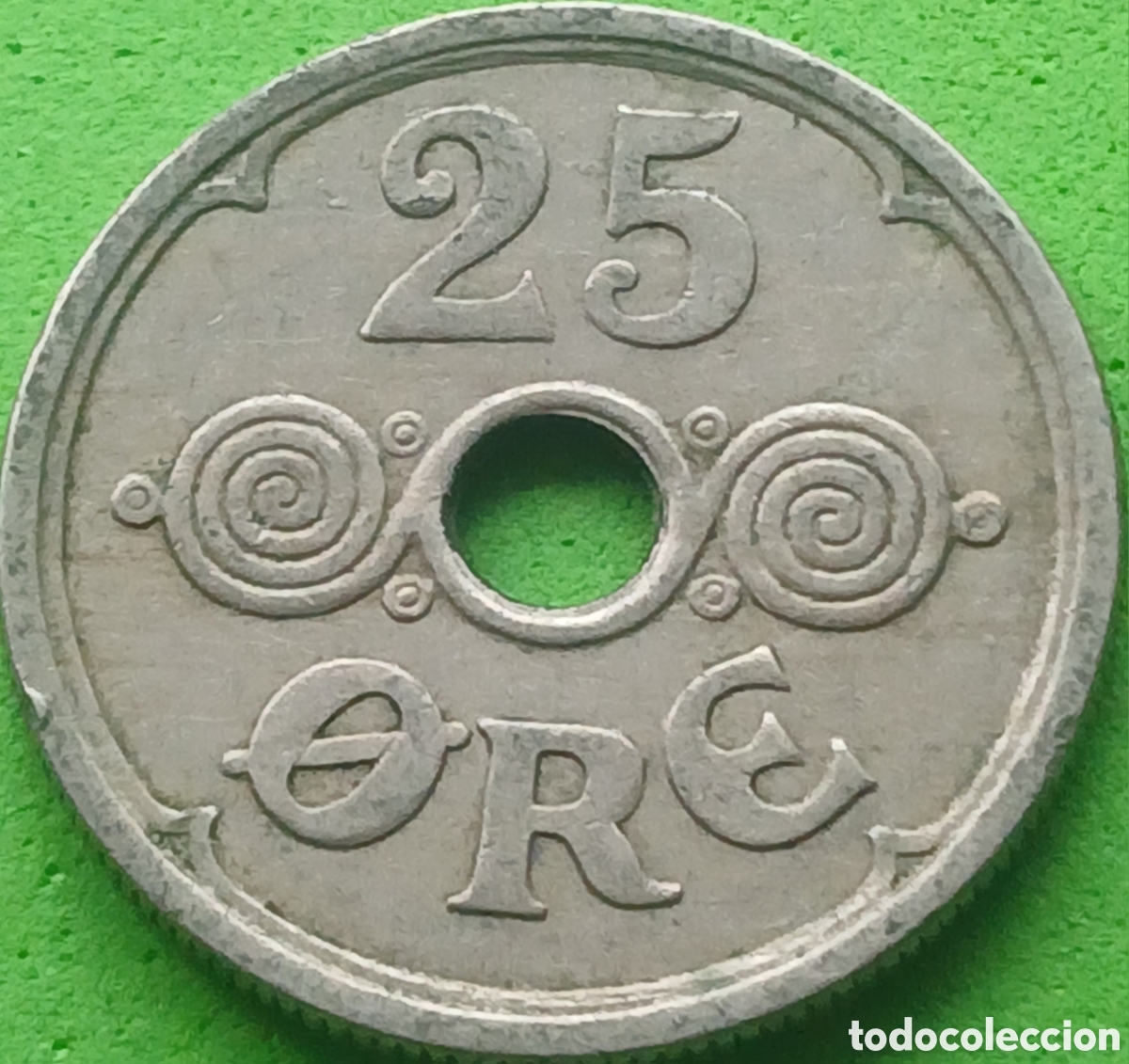 Monedas antiguas de Europa: Dinamarca 25 ore 1924 km#823
