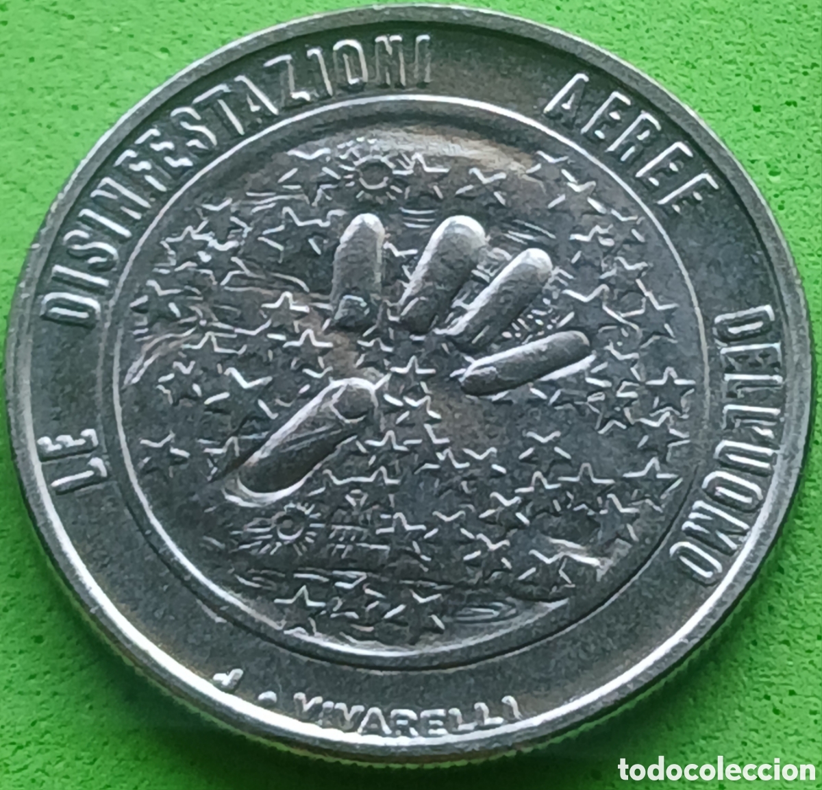 Monedas antiguas de Europa: San Marino 50 liras 1977 km#68 Ecolog&iacute;a