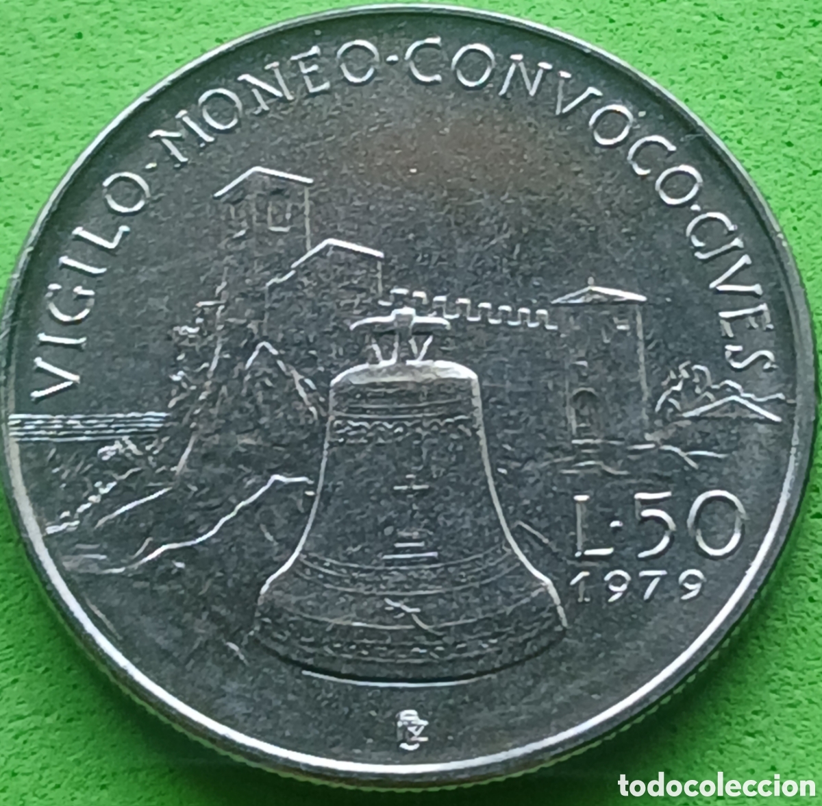 Monedas antiguas de Europa: San Marino 50 liras 1979 km#94 &Oacute;rganos institucionales del estado
