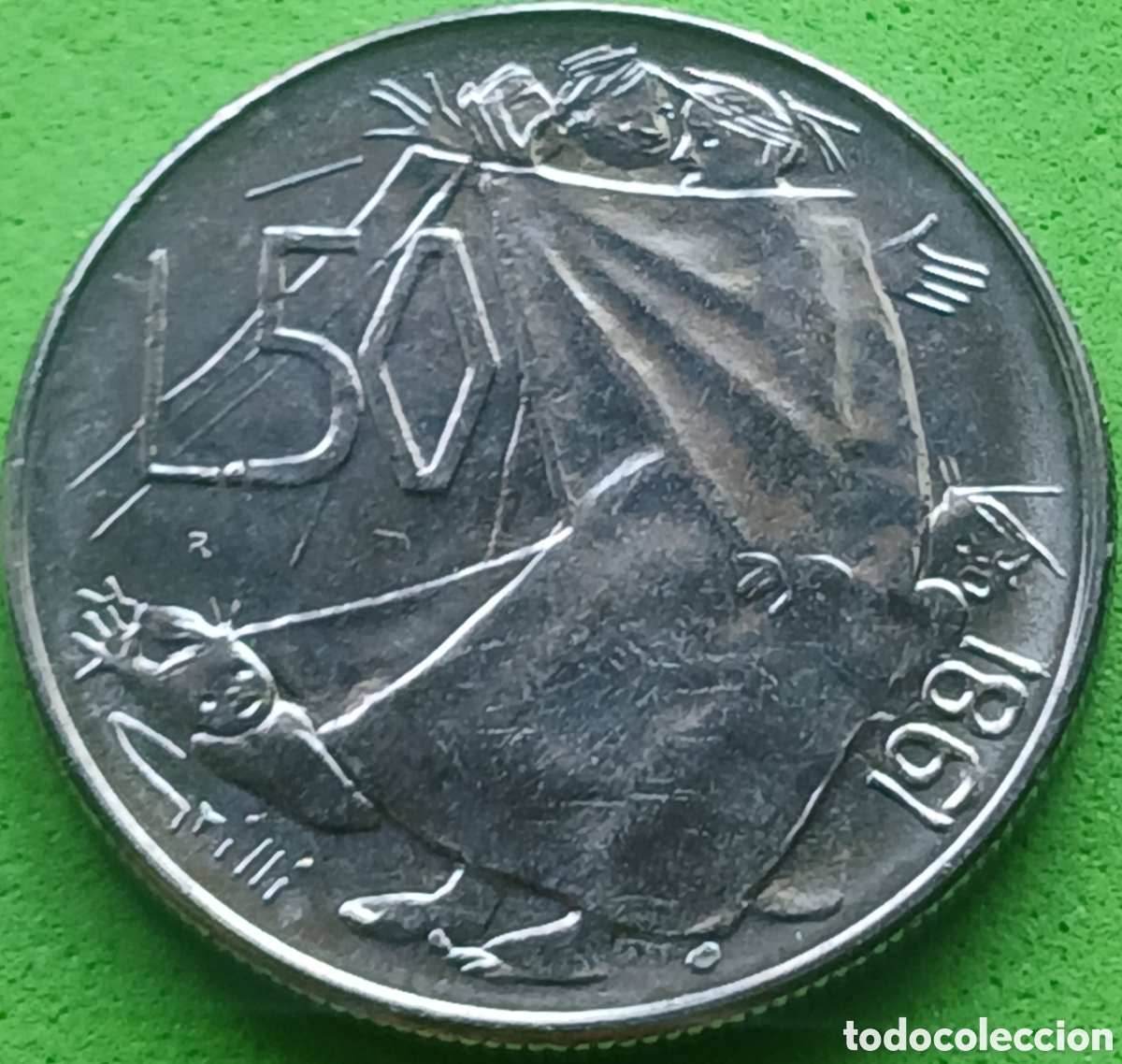 Monedas antiguas de Europa: San Marino 50 liras 1981 km#121 Paz