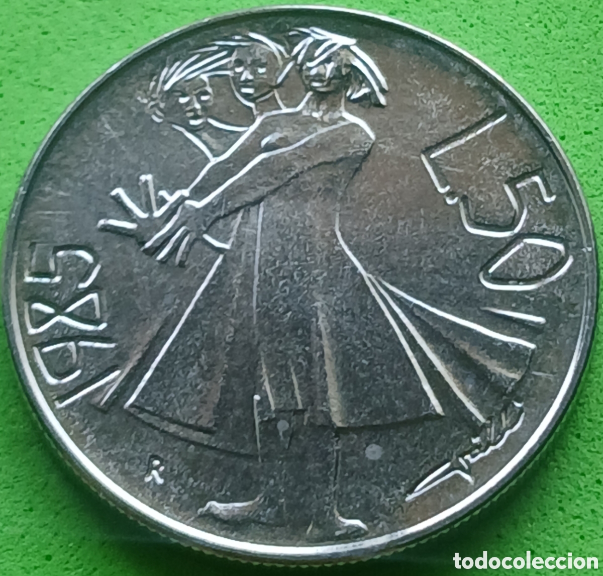 Monedas antiguas de Europa: San Marino 50 liras 1985 km#178 Lucha contra las drogas