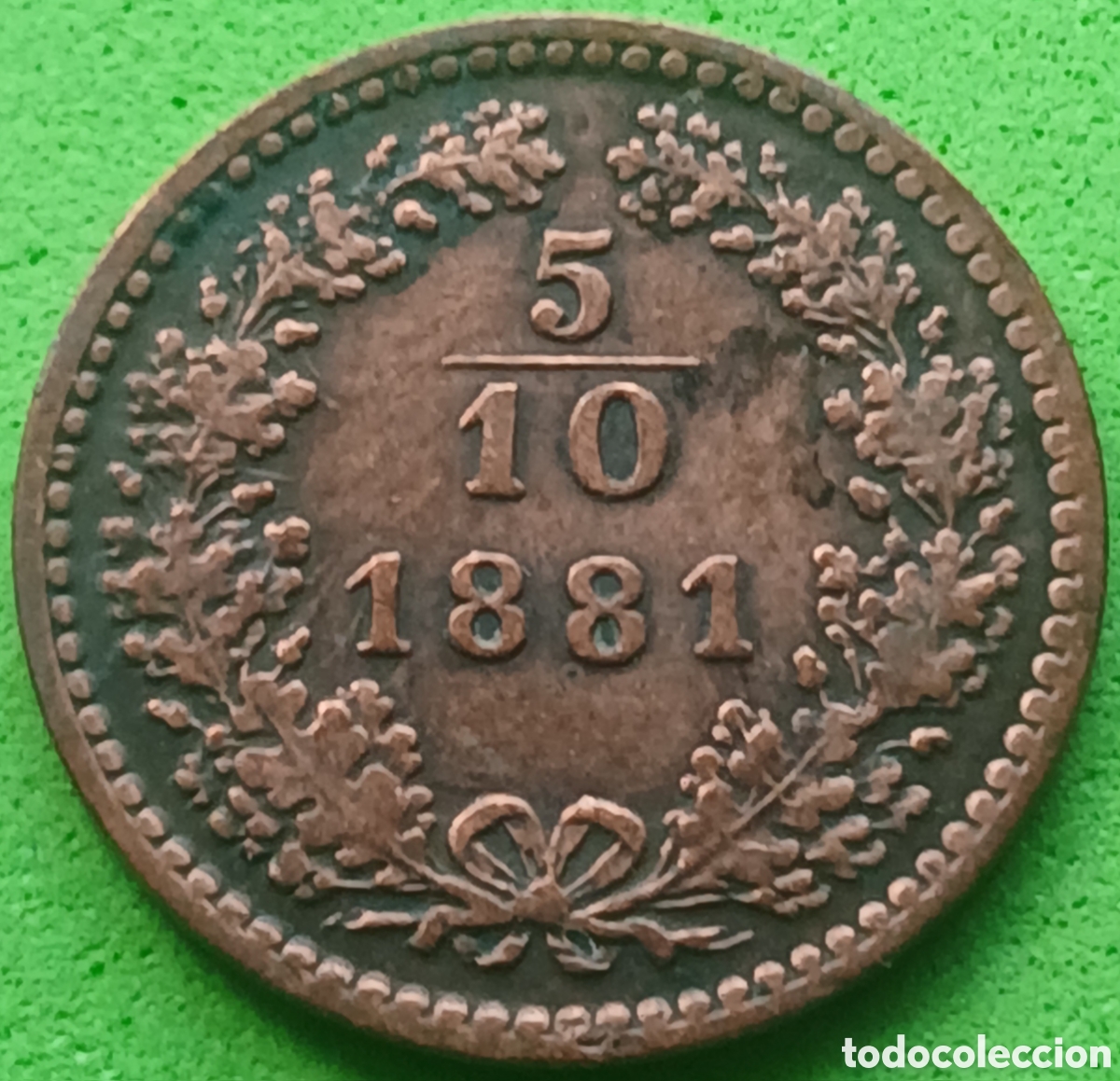 Monedas antiguas de Europa: Austria 5/10 kreuzer 1881 km#2183