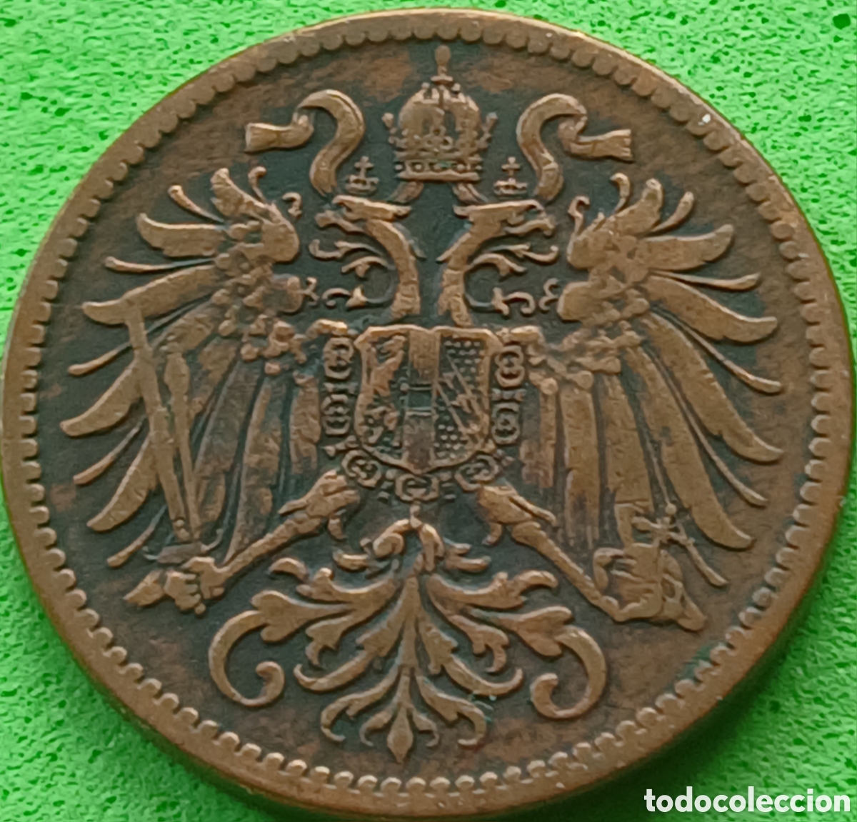 Monedas antiguas de Europa: Austria 2 hellers 1897 km#2801 - Foto 2