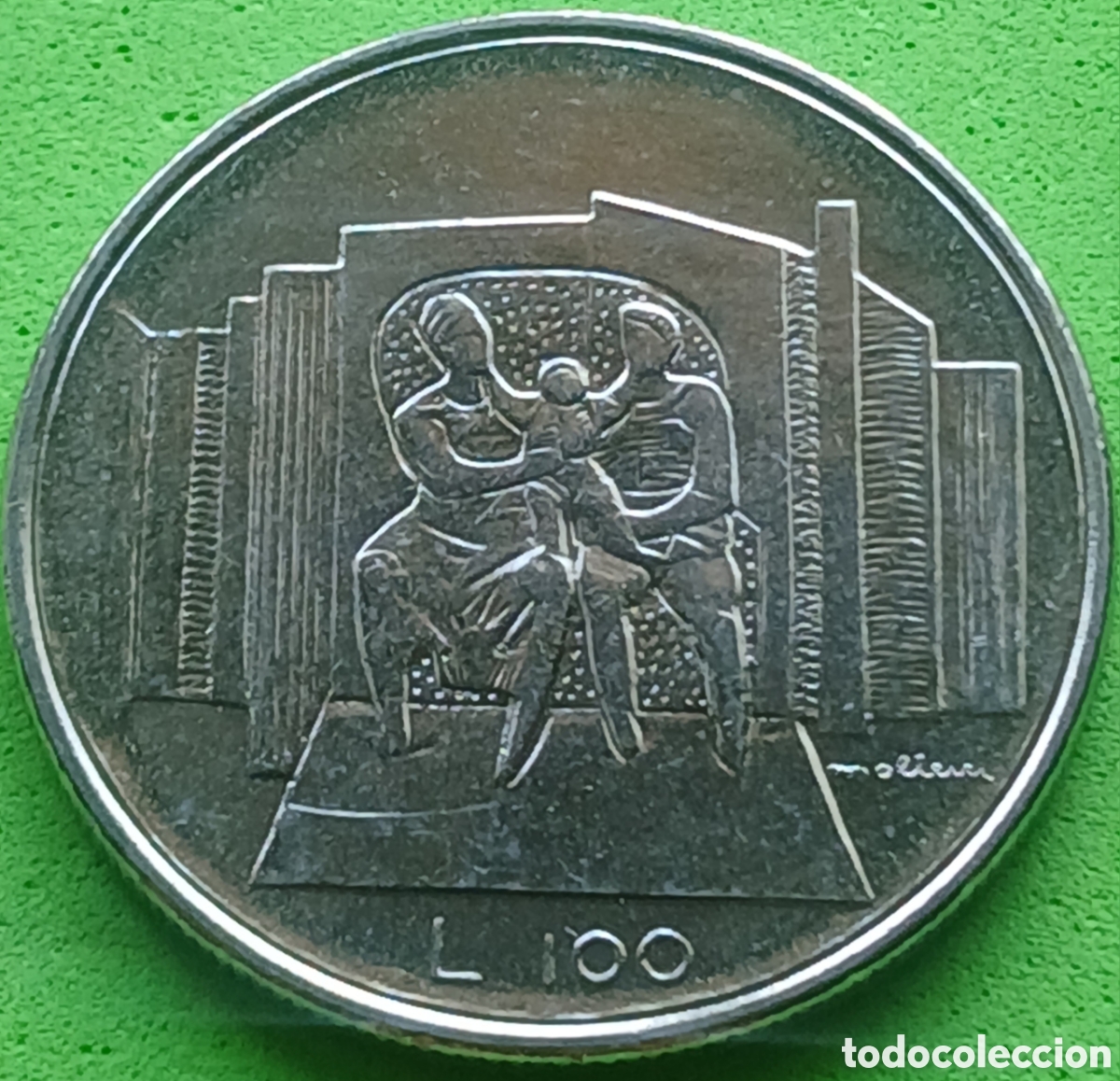 Monedas antiguas de Europa: San Marino 100 liras 1976 km#57 Rep&uacute;blica