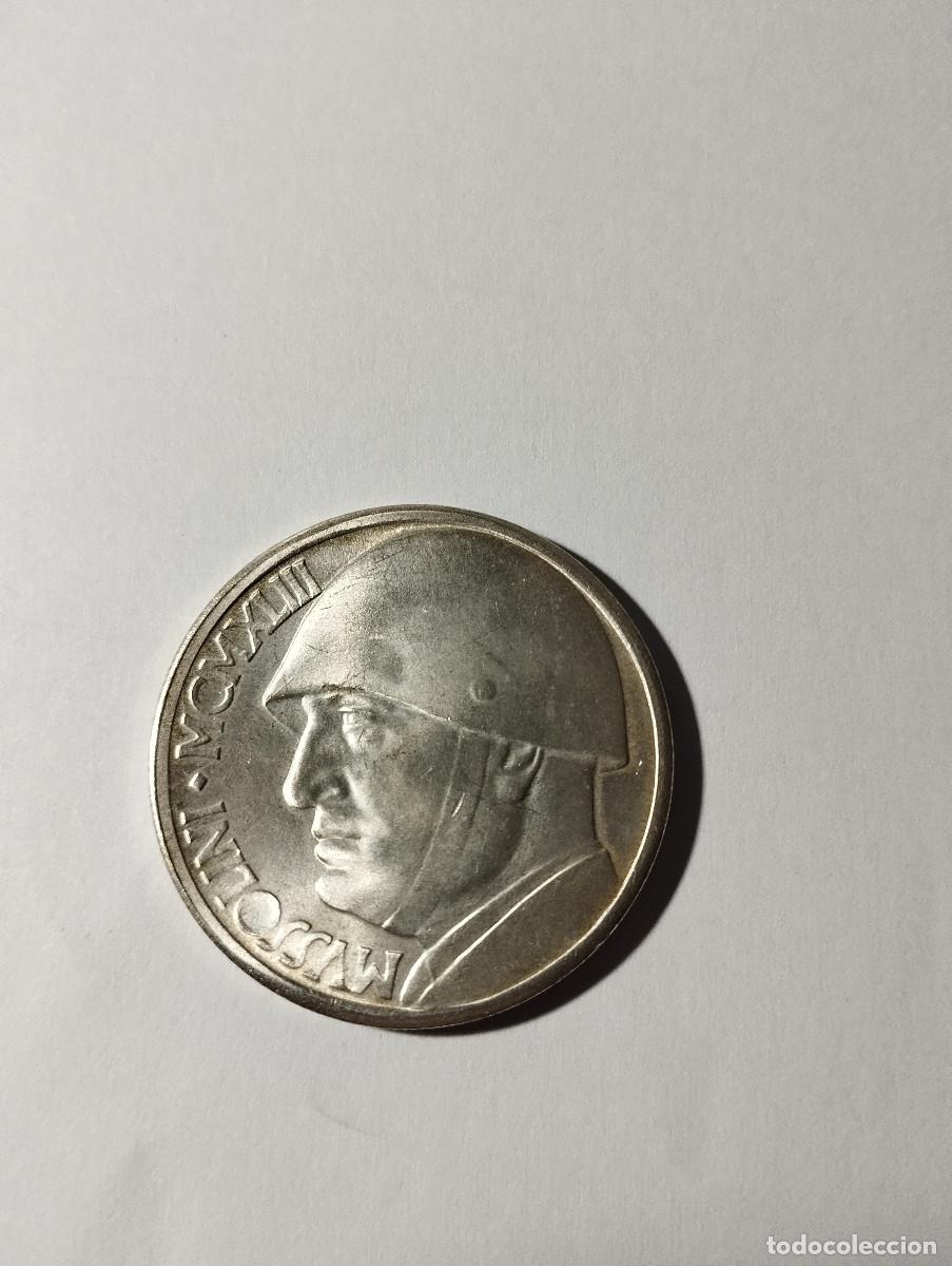 Monedas antiguas de Europa: moneda plata mussolini