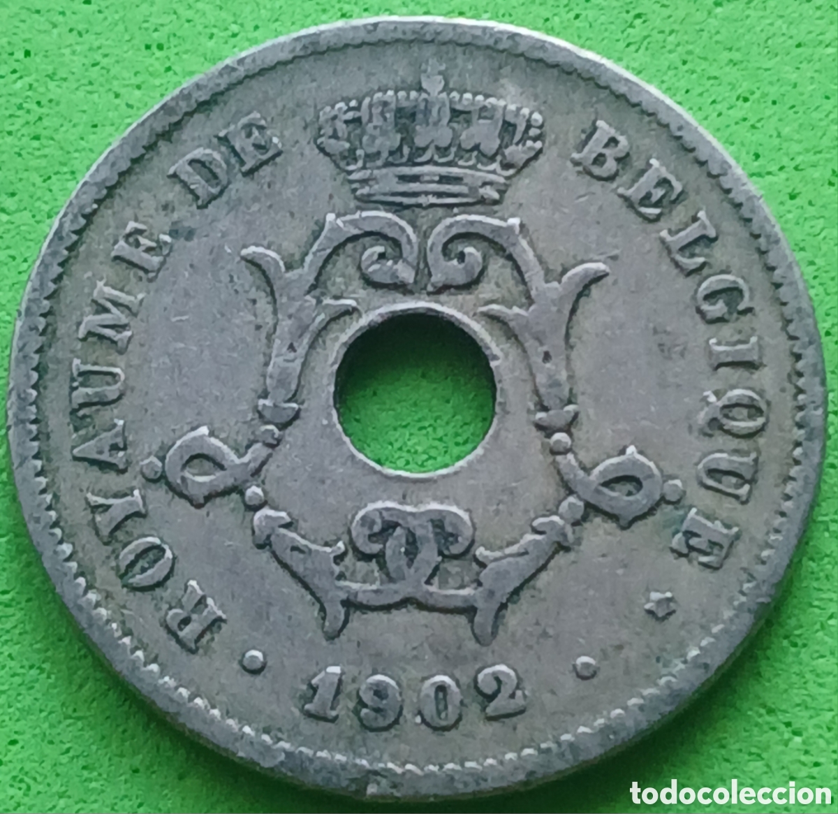 Monnaies anciennes de Europe: B&eacute;lgica 10 c&eacute;ntimos 1902 km#48 Belgique