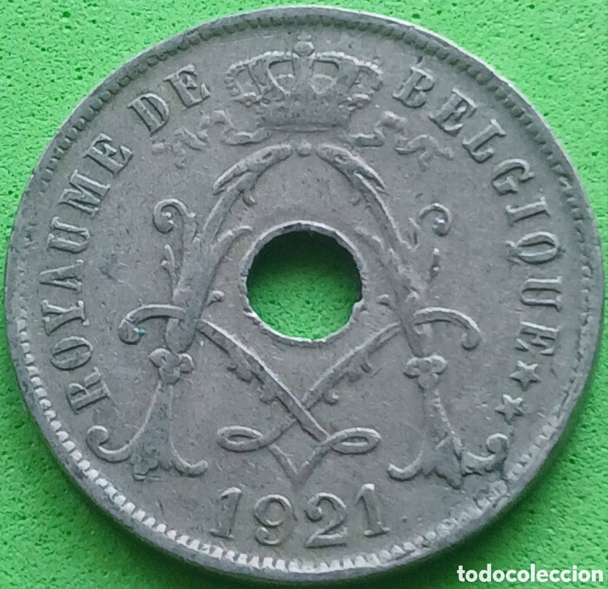 Monedas antiguas de Europa: B&eacute;lgica 25 c&eacute;ntimos 1921 km#68 Belgique