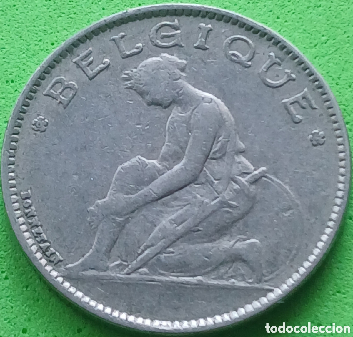 Monedas antiguas de Europa: B&eacute;lgica 1 franco 1922 km#89 Belgique