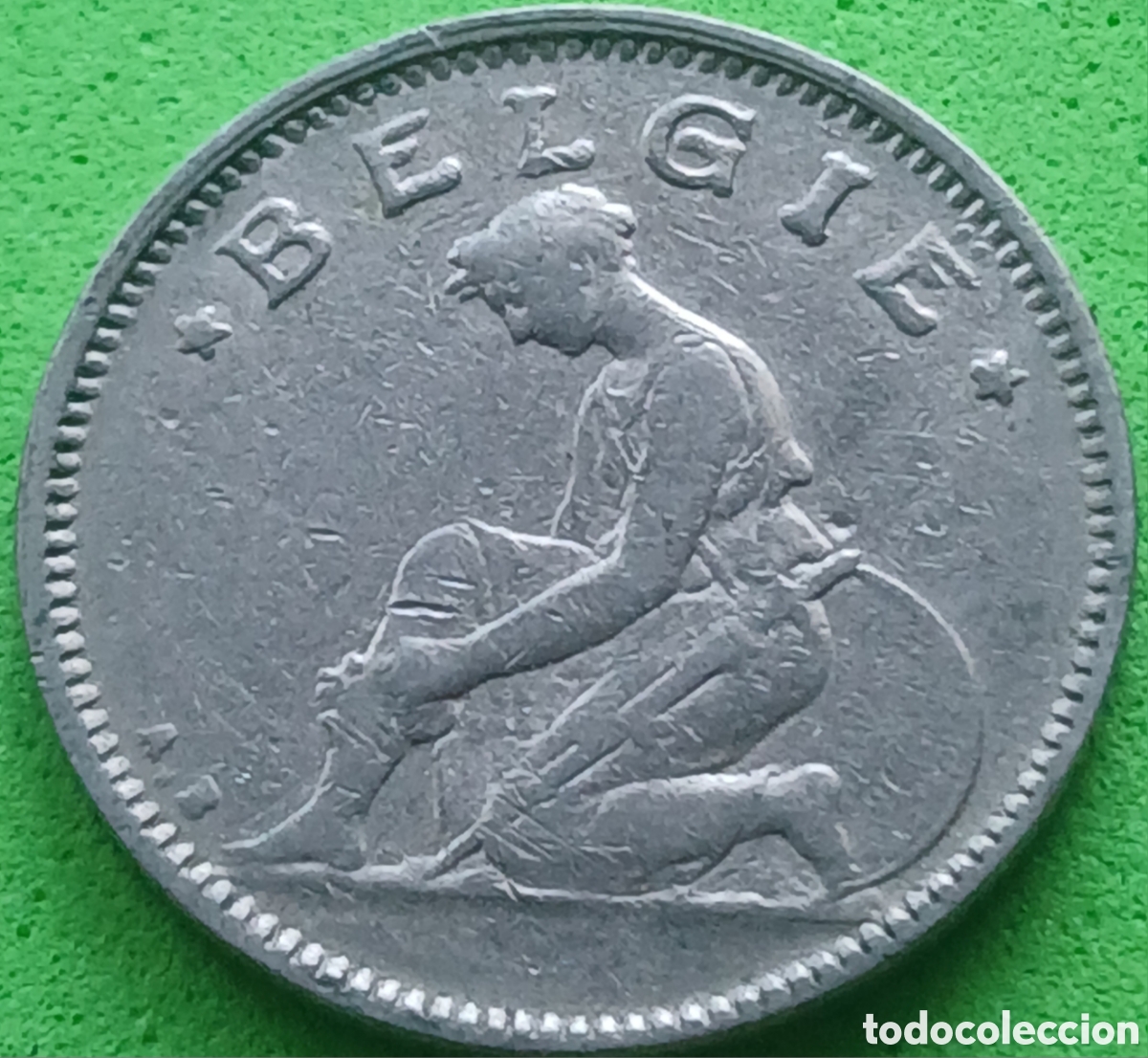 Monedas antiguas de Europa: B&eacute;lgica 50 c&eacute;ntimos 1923 km#88 Belgie