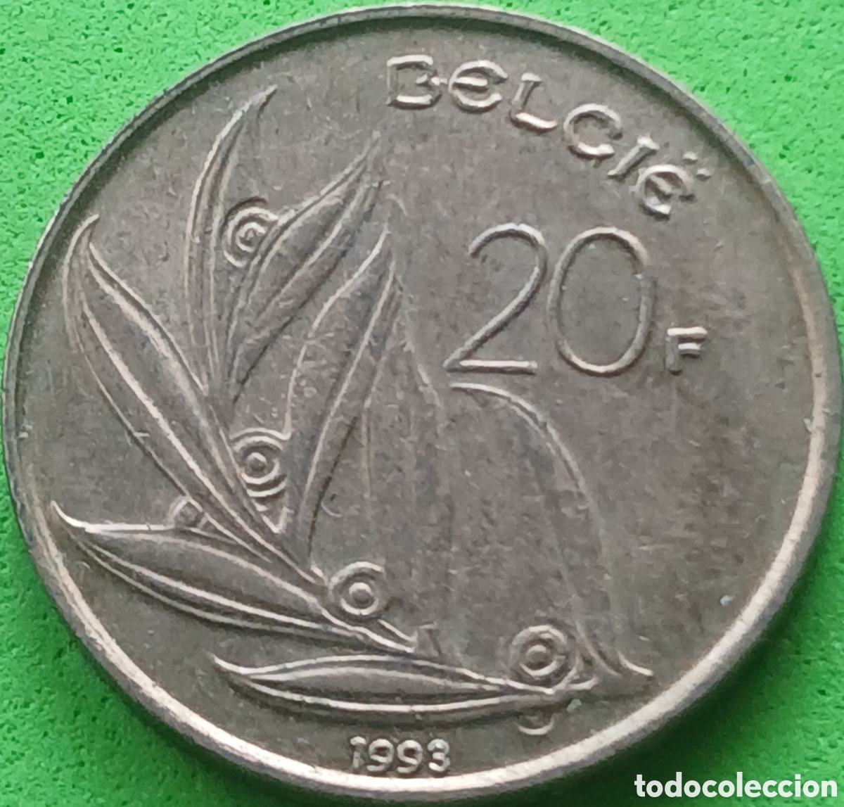 Monedas antiguas de Europa: B&eacute;lgica 20 francos 1993 km#160 Belgie