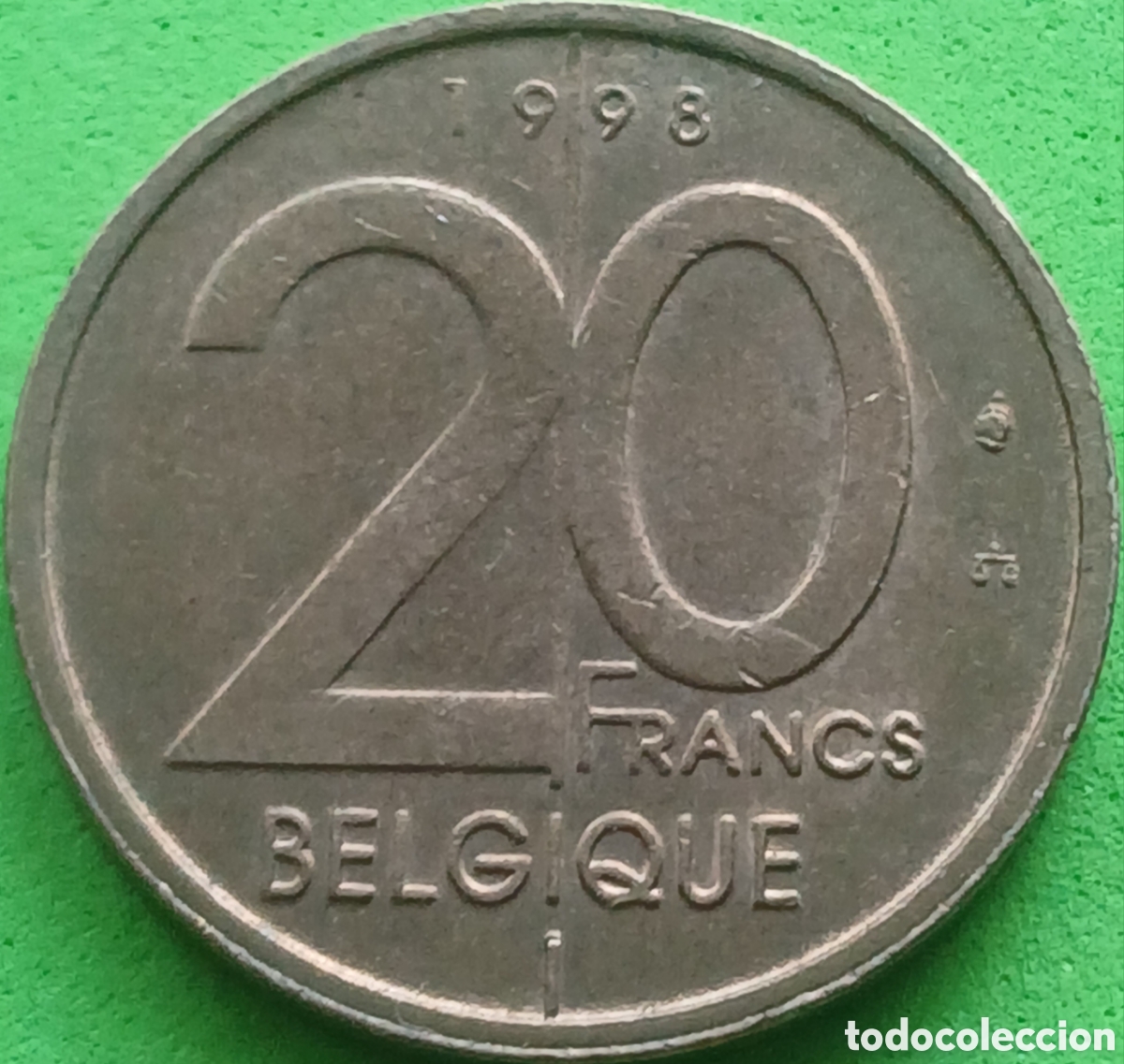 Alte M&uuml;nzen aus Europa: B&eacute;lgica 20 francos 1998 km#191 Belgique