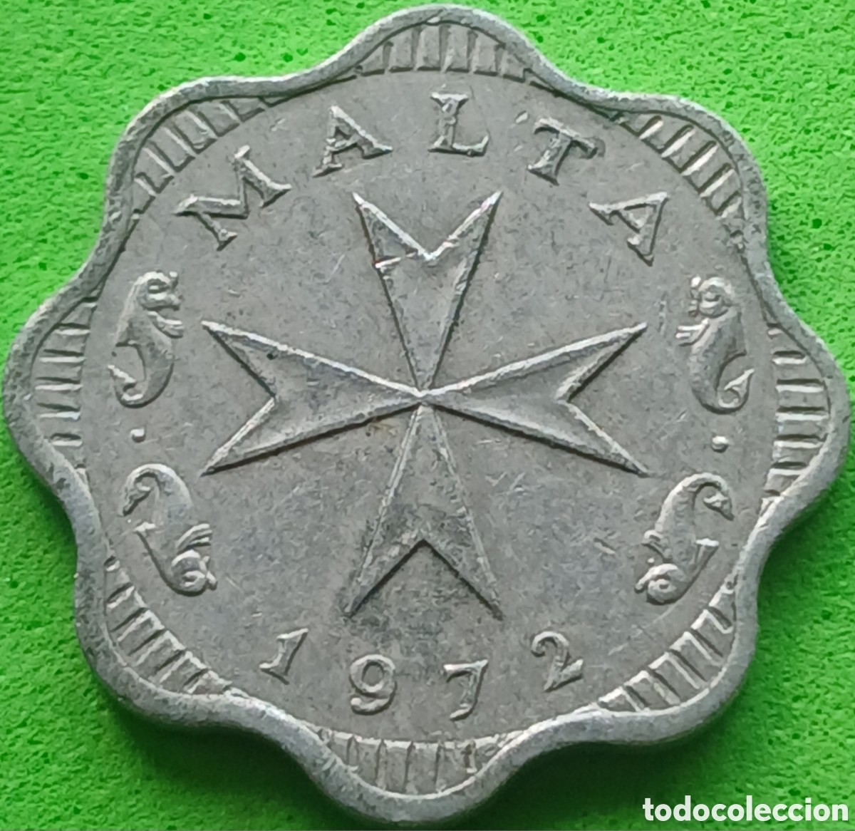 Monedas antiguas de Europa: Malta 2 mils 1972 km#6 - Foto 2