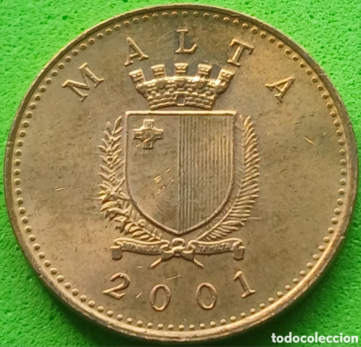Monedas antiguas de Europa: Malta 1 cent 2001 km#93 - Foto 2