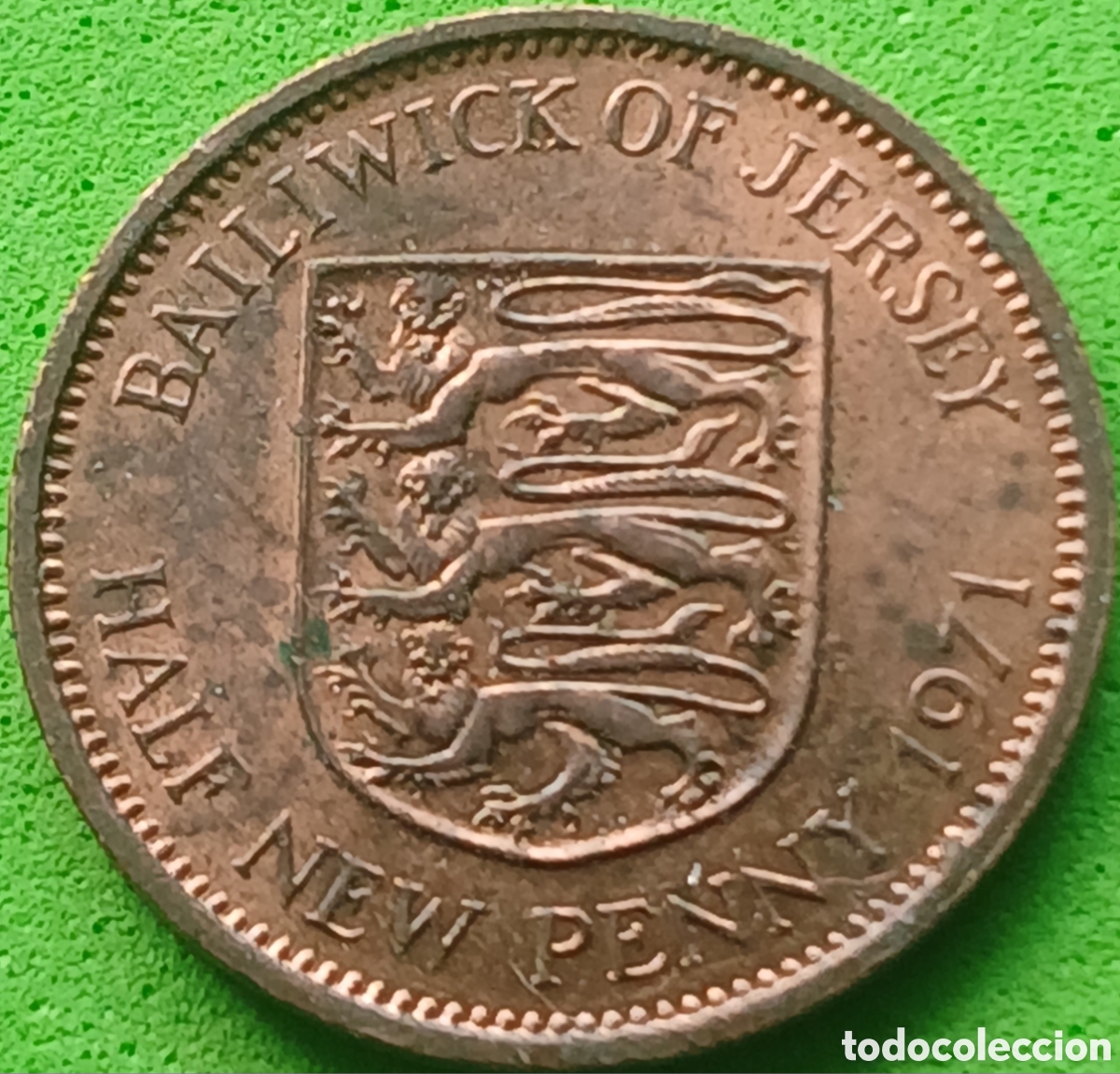 Monedas antiguas de Europa: Jersey half new penny 1971 km#29