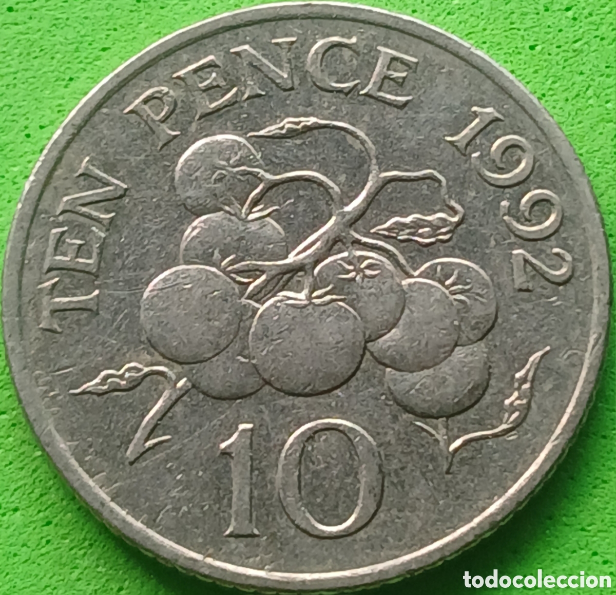 Monedas antiguas de Europa: Guernsey ten pence 1992 km#43.2