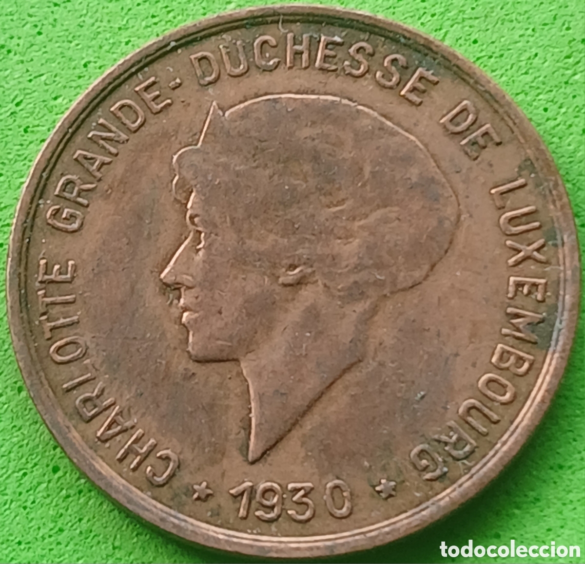 Moedas antigas da Europa: Luxemburgo 5 c&eacute;ntimos 1930 km#40