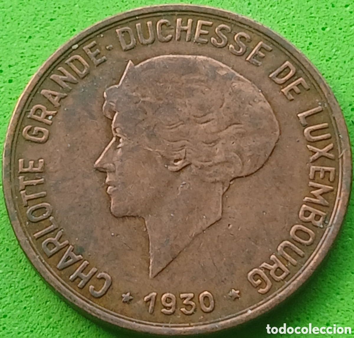 Moedas antigas da Europa: Luxemburgo 10 c&eacute;ntimos 1930 km#41