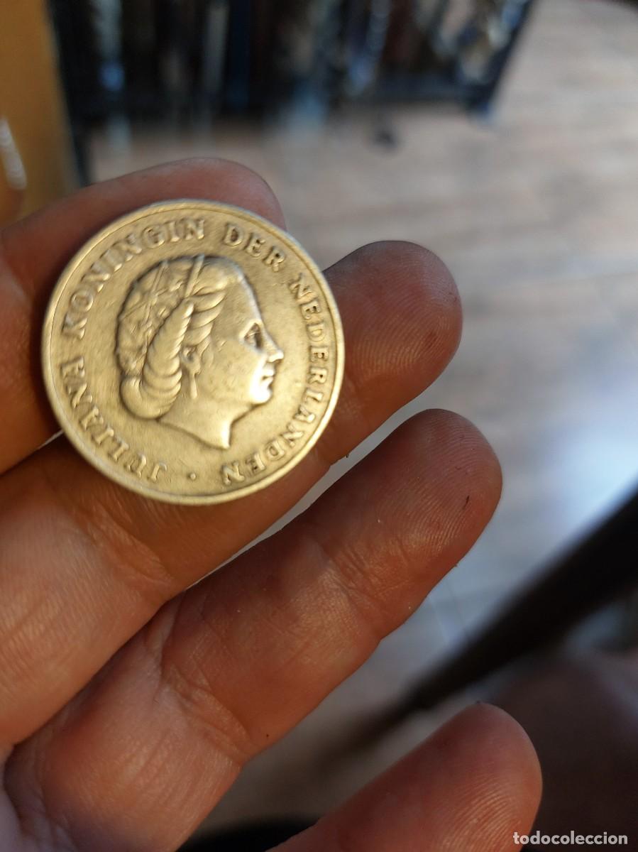 Monedas antiguas de Europa: Preciosa moneda de plata,Juliana Koningin Der Nederland 1952, 1 Gulden