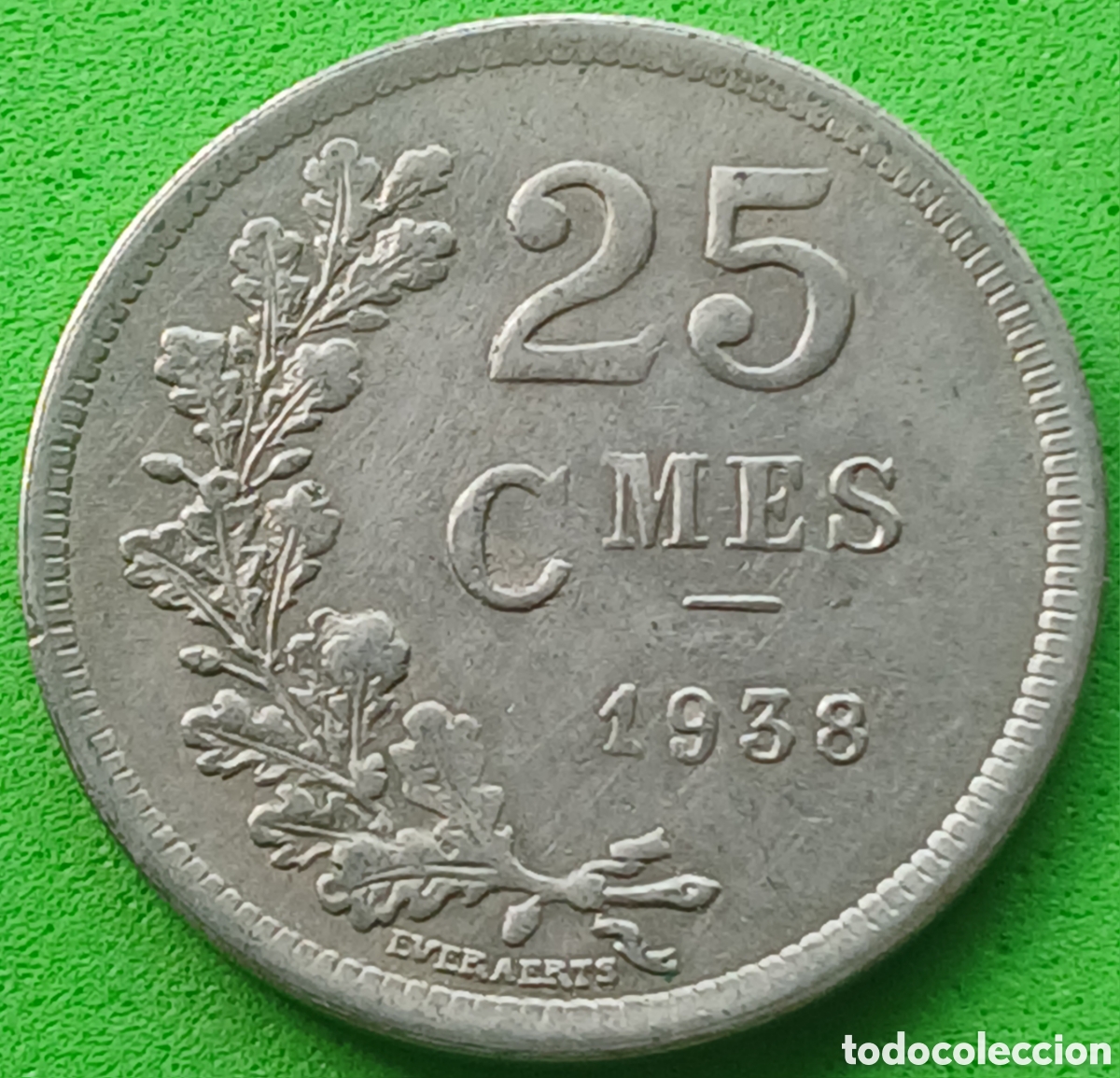 Monedas antiguas de Europa: Luxemburgo 25 c&eacute;ntimos 1938 km#42a