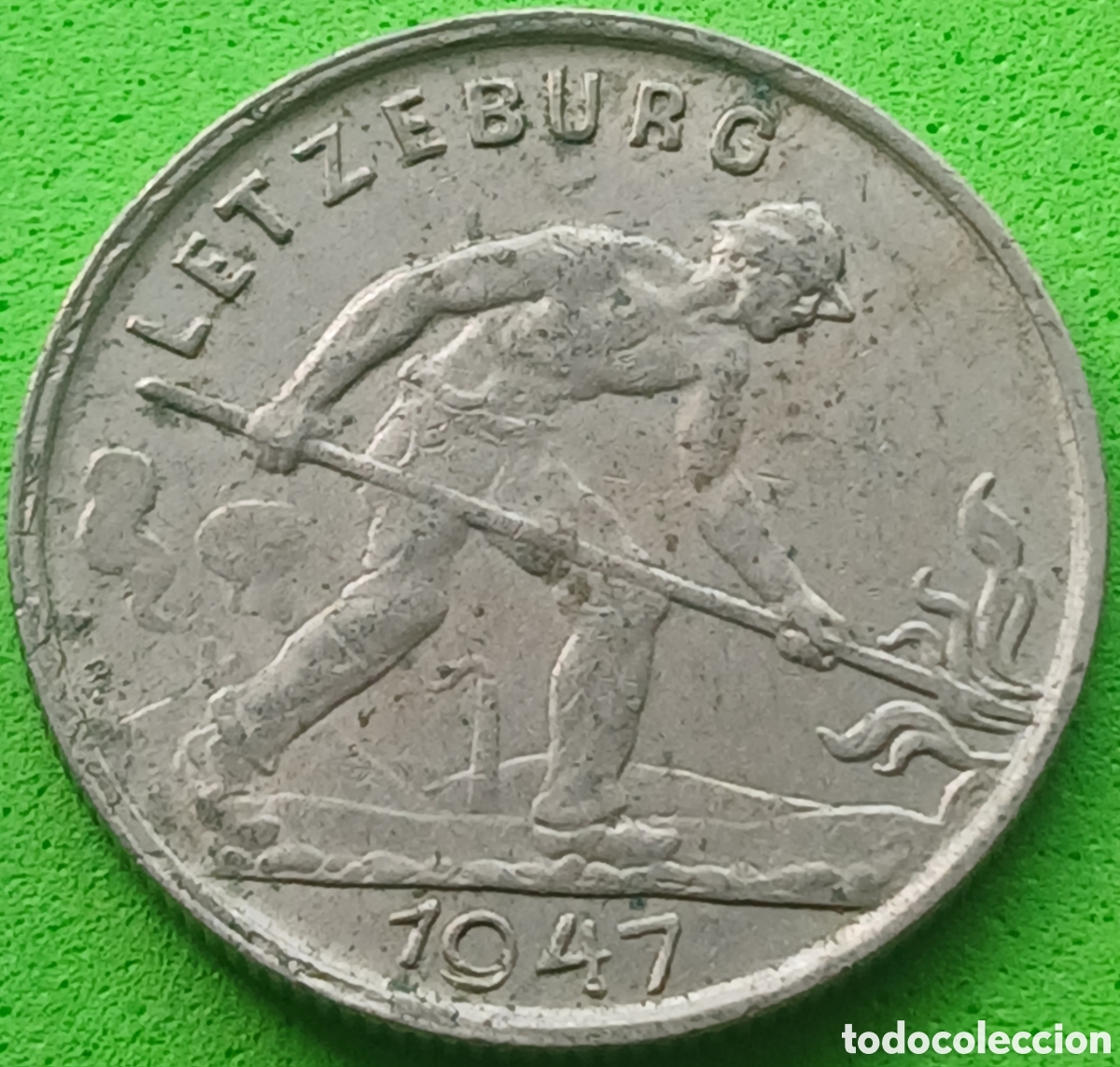 Monedas antiguas de Europa: Luxemburgo 1 franco 1947 km#46.1