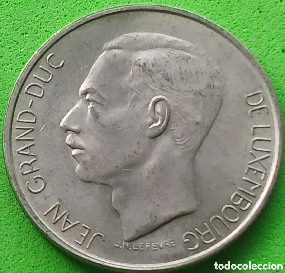 Moedas antigas da Europa: Luxemburgo 5 francos 1971 km#56