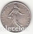 Monedas antiguas de Europa: FRANCIA - MONEDA DE 50 CENTIMES DE PLATA DEL A&Ntilde;O 1919 - KM # 854