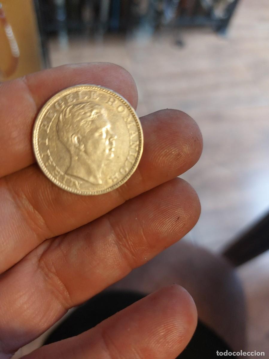 Monedas antiguas de Europa: Bonita moneda, plata Rumania 200 lei, 1942
