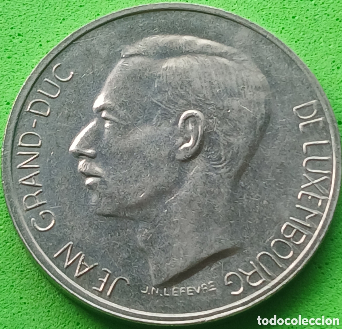 Moedas antigas da Europa: Luxemburgo 10 francos 1971 km#57
