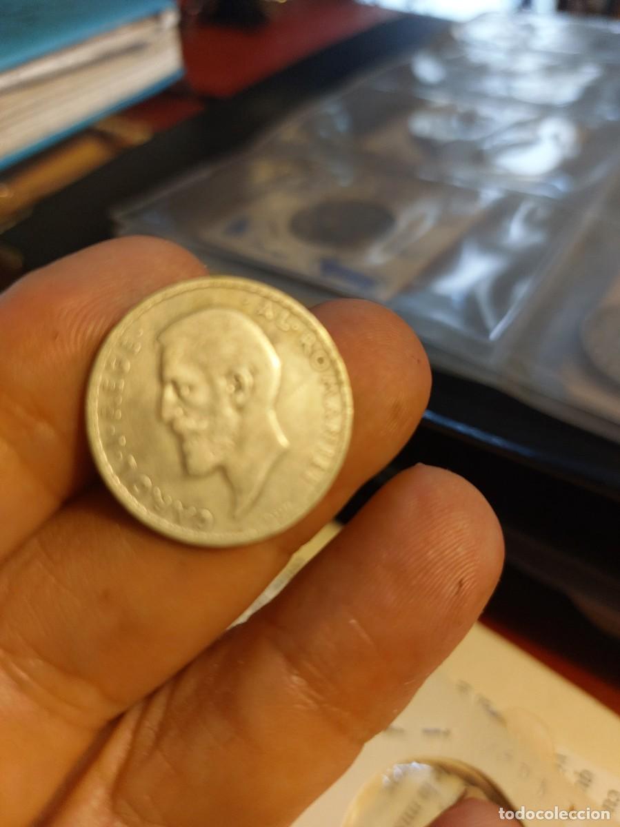 Monedas antiguas de Europa: Original e hist&oacute;rica. Moneda de plata , Rumania 1910