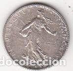 Monedas antiguas de Europa: FRANCIA - MONEDA DE 1 FRANC DE PLATA DEL A&Ntilde;O 1913 - KM # 844.1