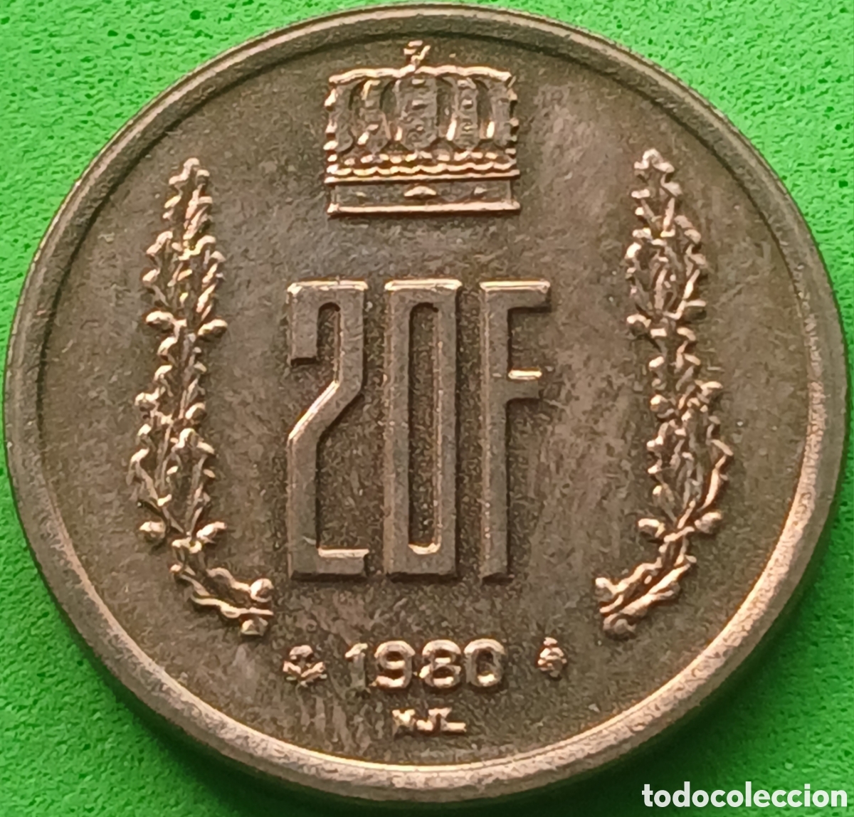 Monedas antiguas de Europa: Luxemburgo 20 francos 1980 km#58