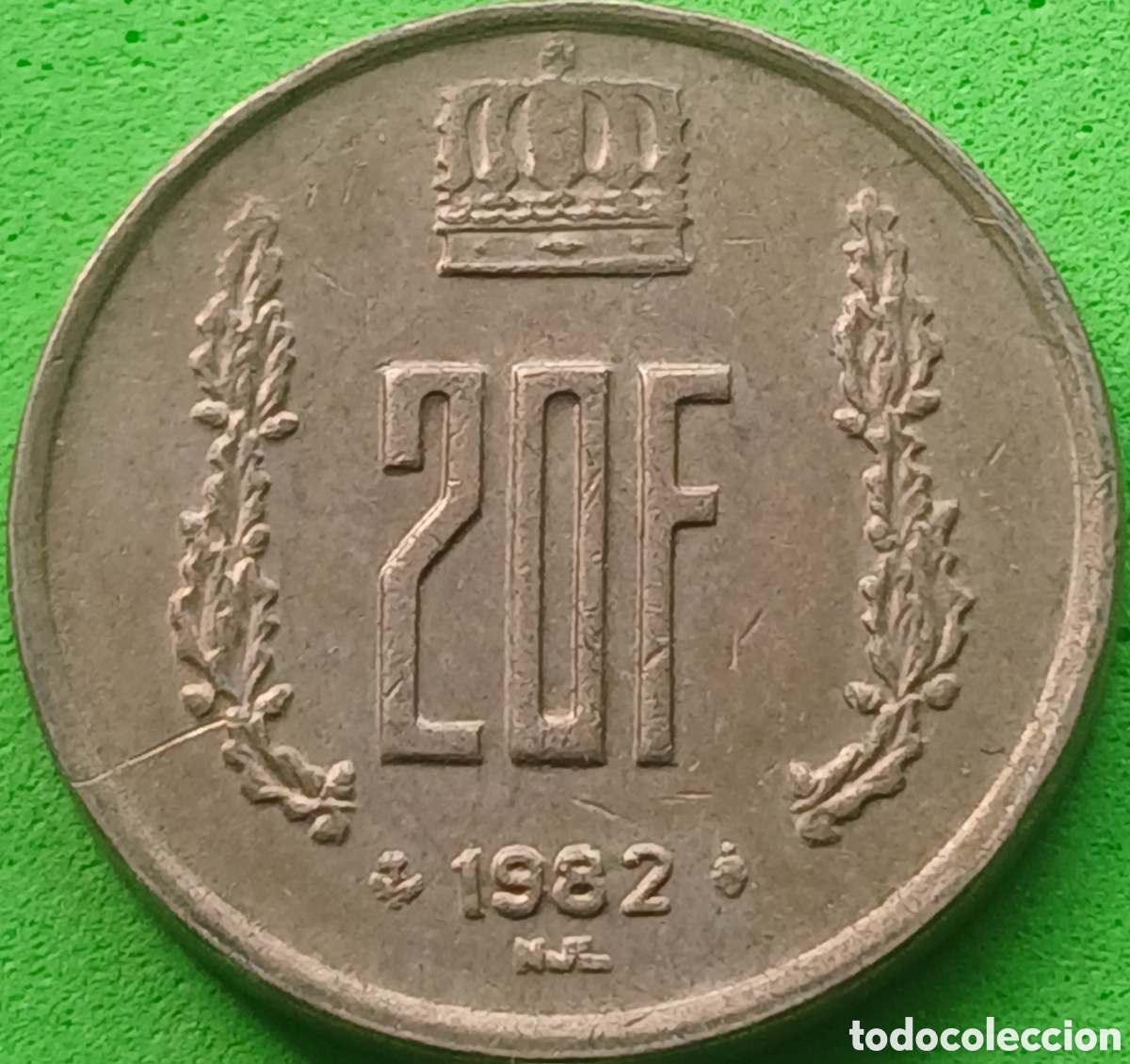 Monedas antiguas de Europa: Luxemburgo 20 francos 1982 km#58