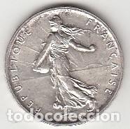 Monedas antiguas de Europa: FRANCIA - MONEDA DE 5 FRANCOS DE PLATA DEL A&Ntilde;O 1960 - KM # 926