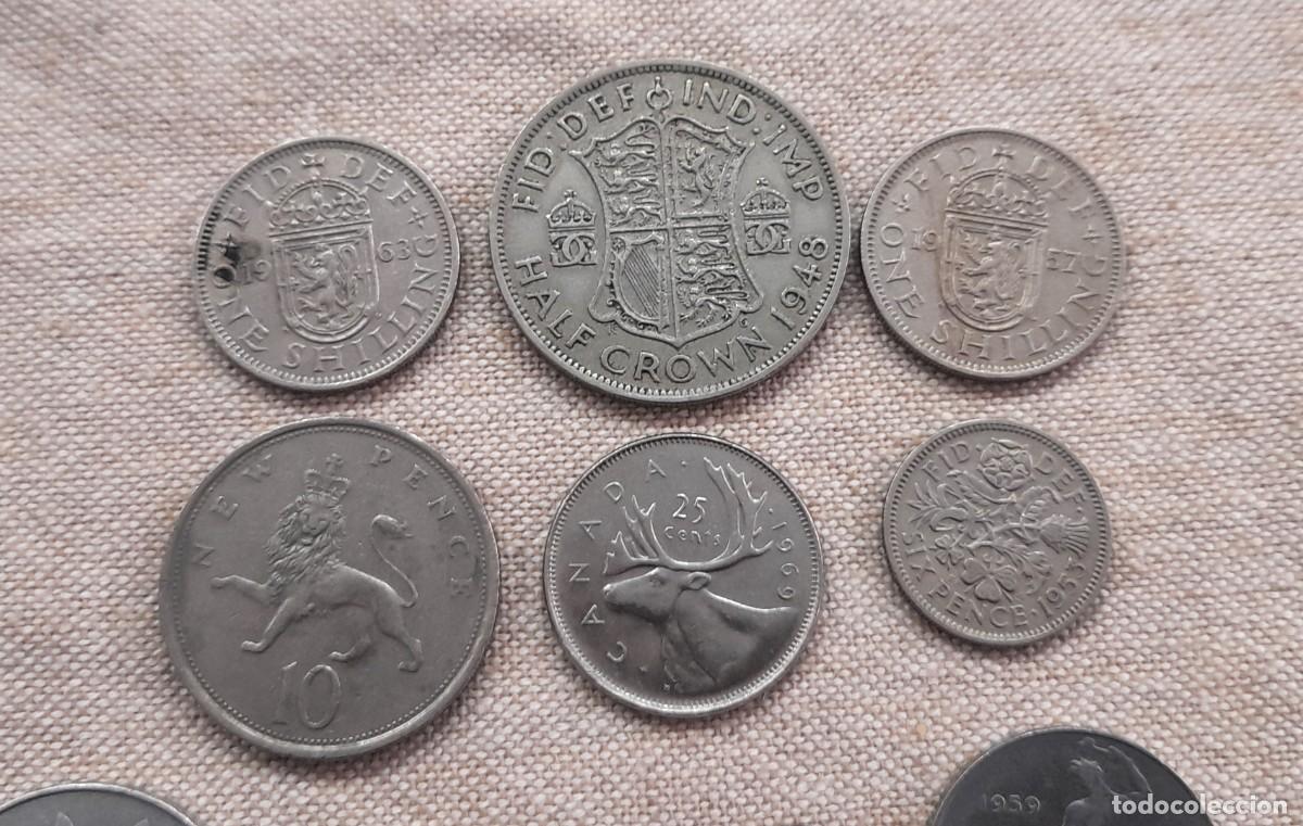 Monedas antiguas de Europa: Lote de 22 monedas extranjeras - Foto 4