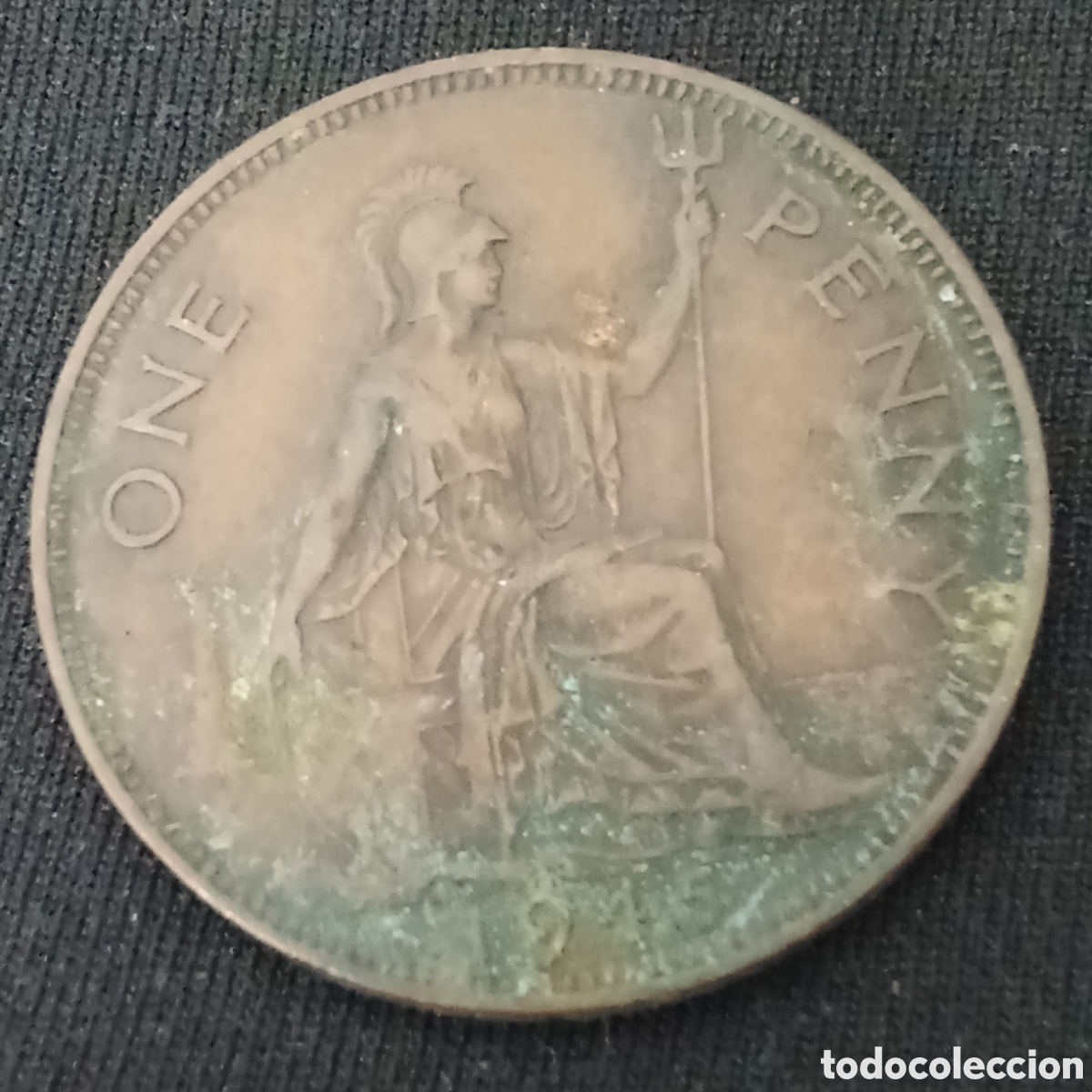 Monedas antiguas de Europa: Reino unido 1 Penique a&ntilde;o 1945